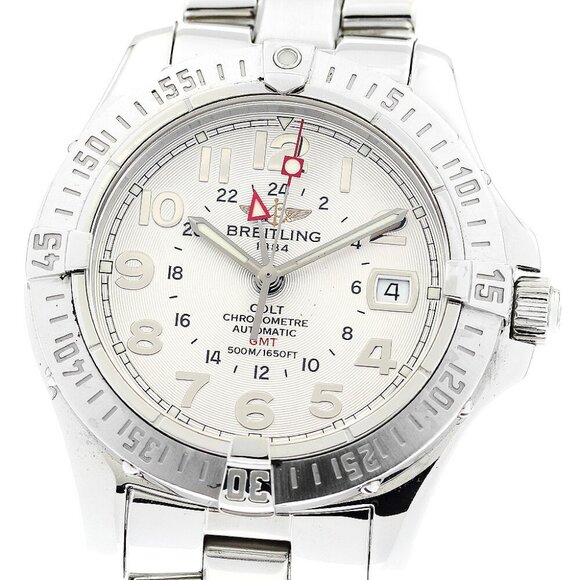 BREITLING Colt A32350 GMT Silver Dial Automatic Men's Watch_882908 - Picture 1 of 6